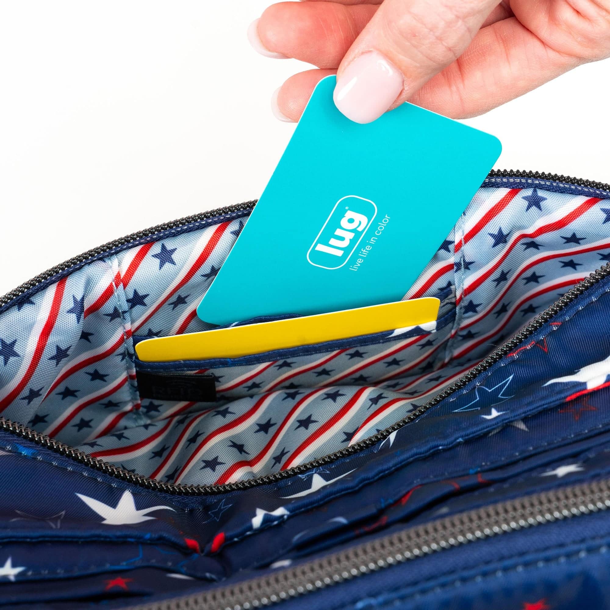 Stretch LE Crossbody Bag - Patriotic - - 24318_StretchLEPatriotic_StarSpangled_Lifestyle_07